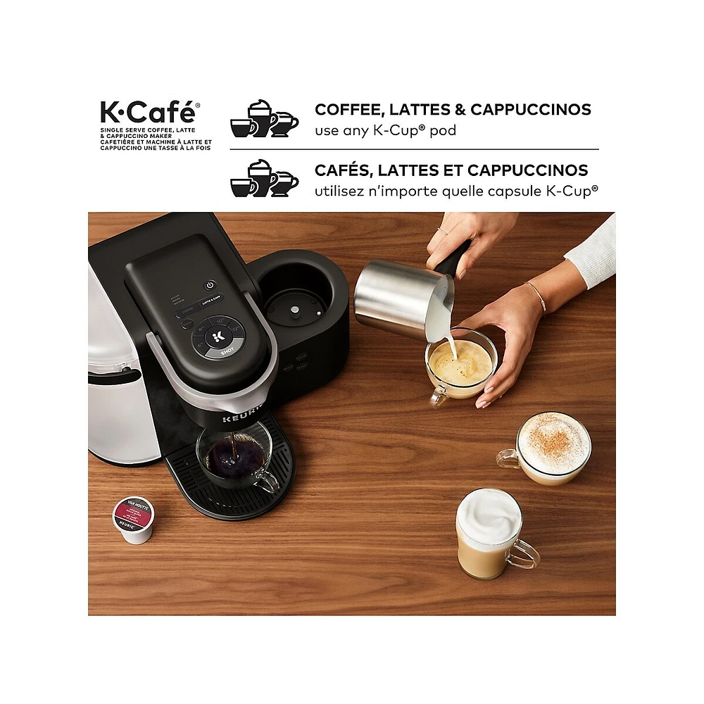 K-Café Brewer Coffee, Latte and Cappuccino Maker with Milk Frother 5000370440