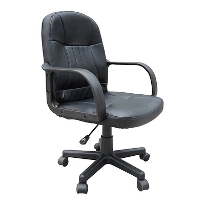Pu Leather Mid Back Desk Office Chair