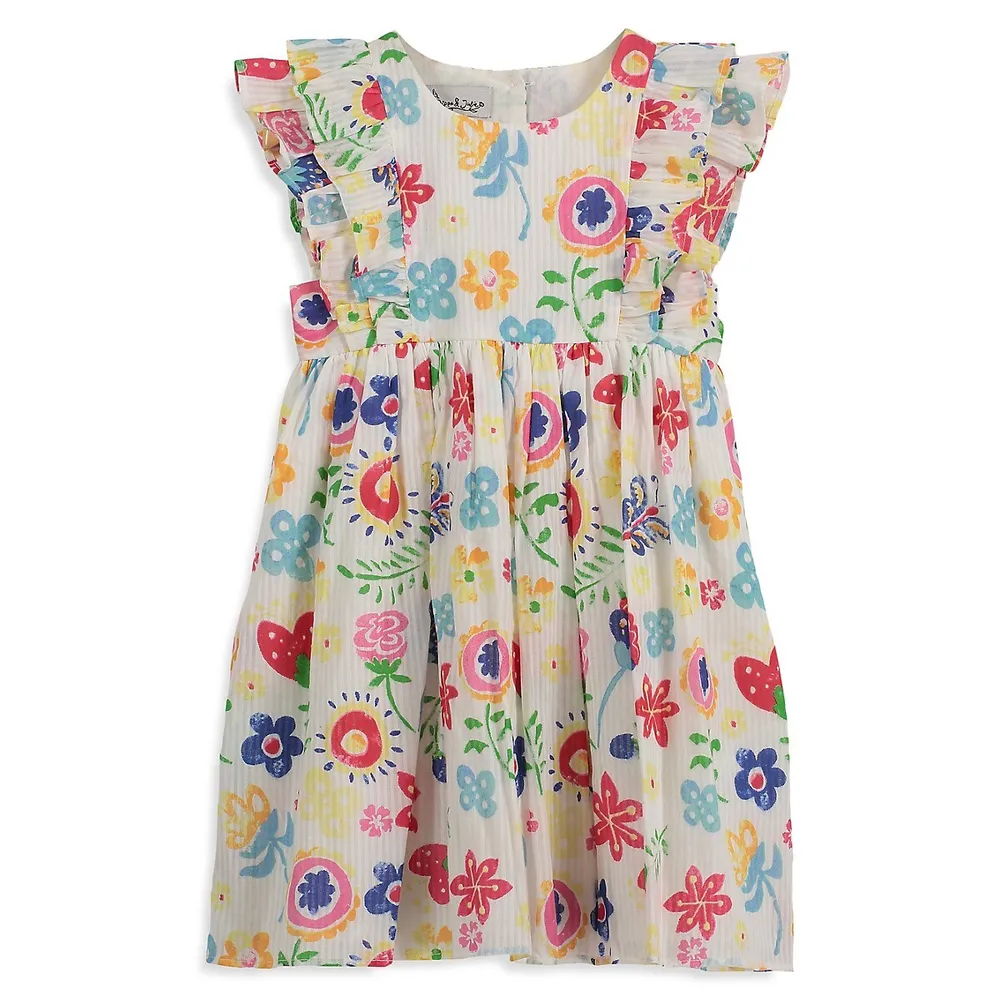 Little Girl's Floral-Print Dress