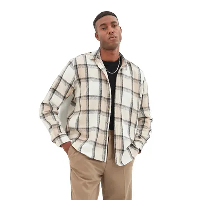 Male Regular Fit Basic Shirt Collar Woven