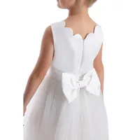 Tulle Maxi Dress Off White For Girls