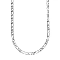 Men's Stainless Steel Figaro Chain Necklace