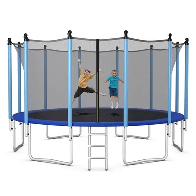 16ft Jumping Exercise Recreational Bounce Trampoline W/safety Net