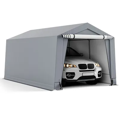 10' X 16'10.2' 20.4' Heavy-duty Carport Car Canopy Shelter Outdoor Portable Garage Door
