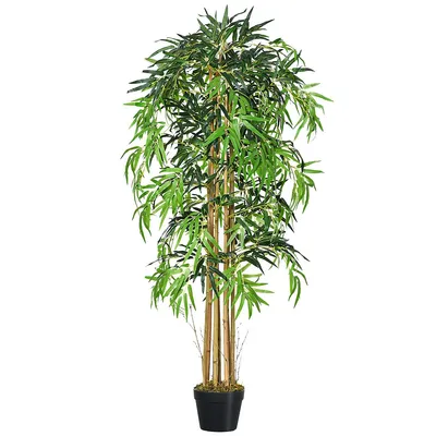5ft Artificial Bamboo Tree Fake Plant With 1095 Leaves