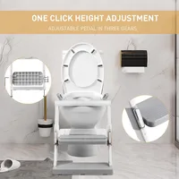 Folding Potty Training Toilet Seat For Toddler With Step Stool Ladder & Soft Cushion