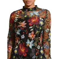 Kimmy Embroidered Floral Mini Dress