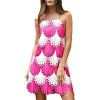 Keana Crochet Lace Mini Dress