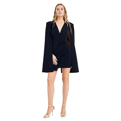 Raquel Tux Cape Dress