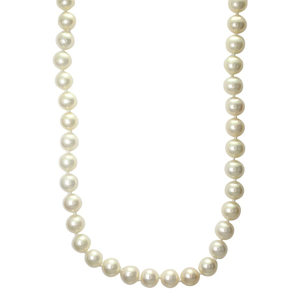 14K Yellow Gold Pearl Necklace