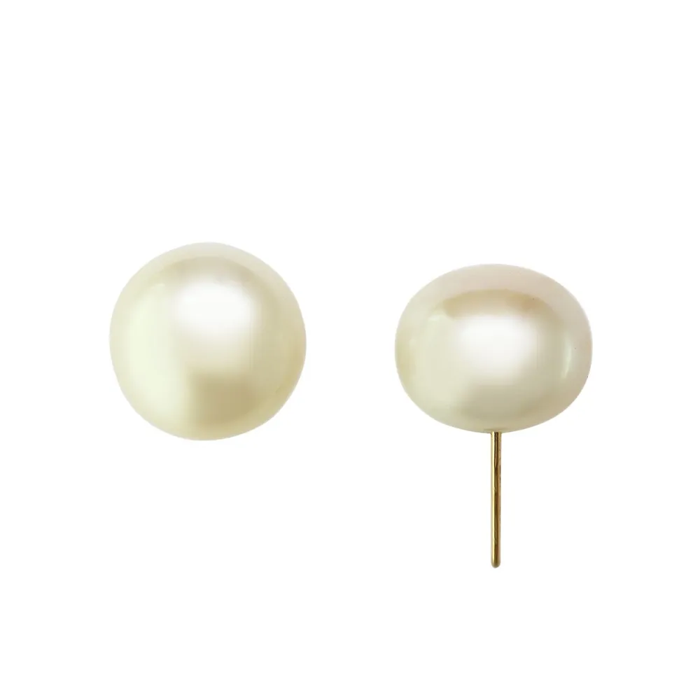Buy Sllaiss 12mm Freshwater Pearl Stud Earrings for Women 925 Sterling  Silver Pearl Earrings Gold Plated Hypoallergenic at Amazonin