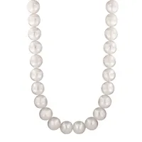 Sterling Silver and 10mm Freshwater Pearl Strand Necklace