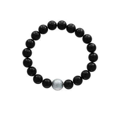 Bracelet rivière pour homme en quartz œil-de-tigre, exclusivité La Baie d'Hudson