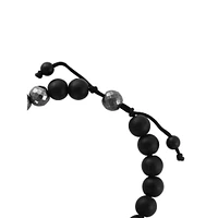 Bracelet à onyx et à hématites Men