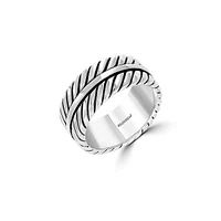 Men's Sterling Silver Braided Ring