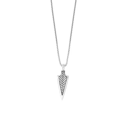 Sterling Silver Arrowhead Pendant Necklace