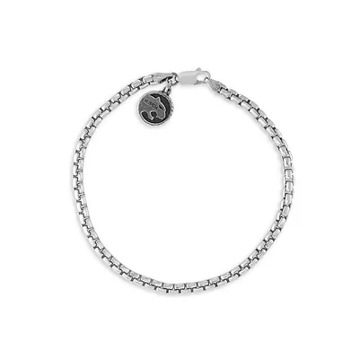 Men's 925 Sterling Silver Anchor Chain Bracelet