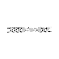 Men's Sterling Silver Ultra Flat Figaro Chain Necklace