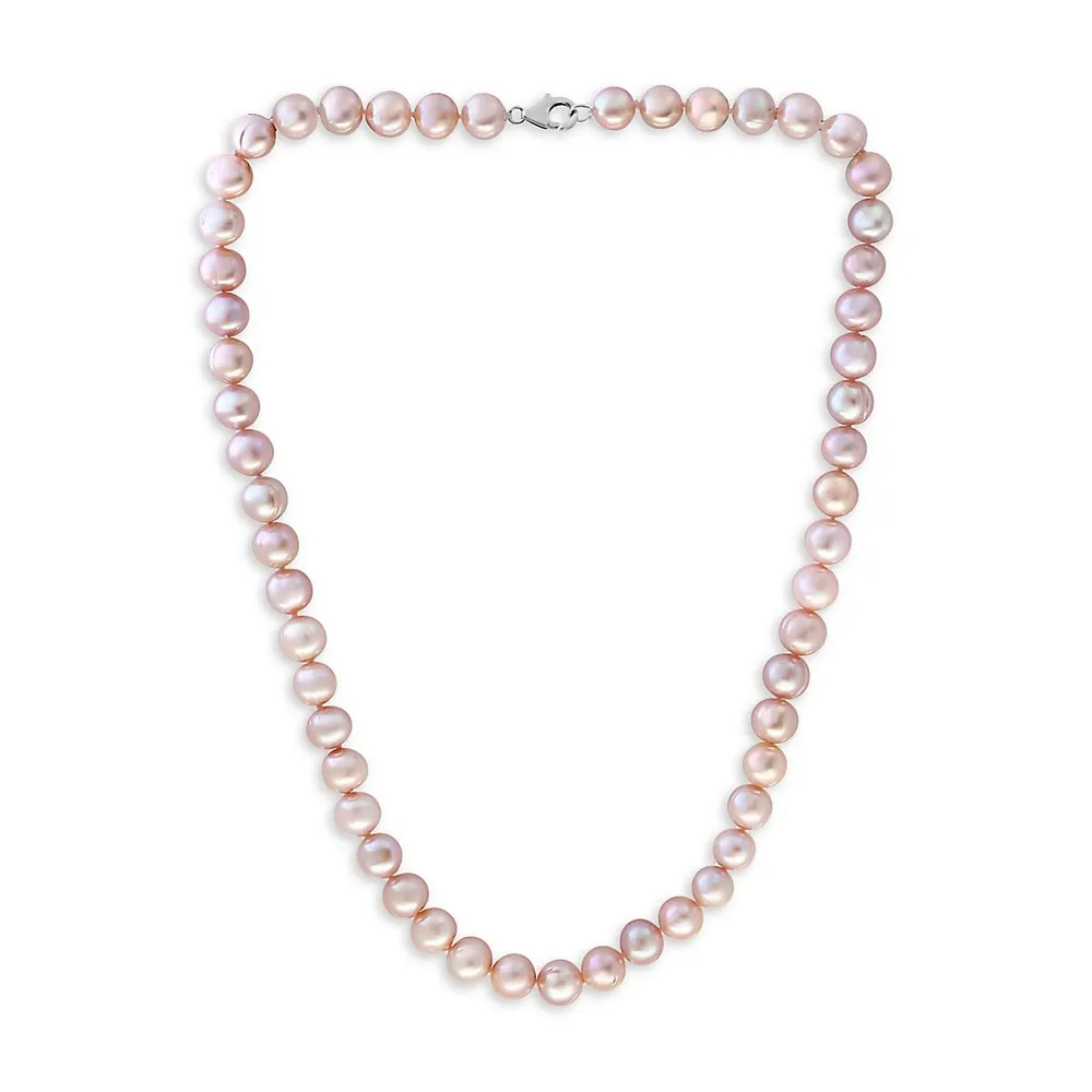 Effy 925 Sterling Silver Cultured Fresh Water Pearl Necklace