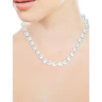 Sterling Silver & 12MM Freshwater Pearl Necklace