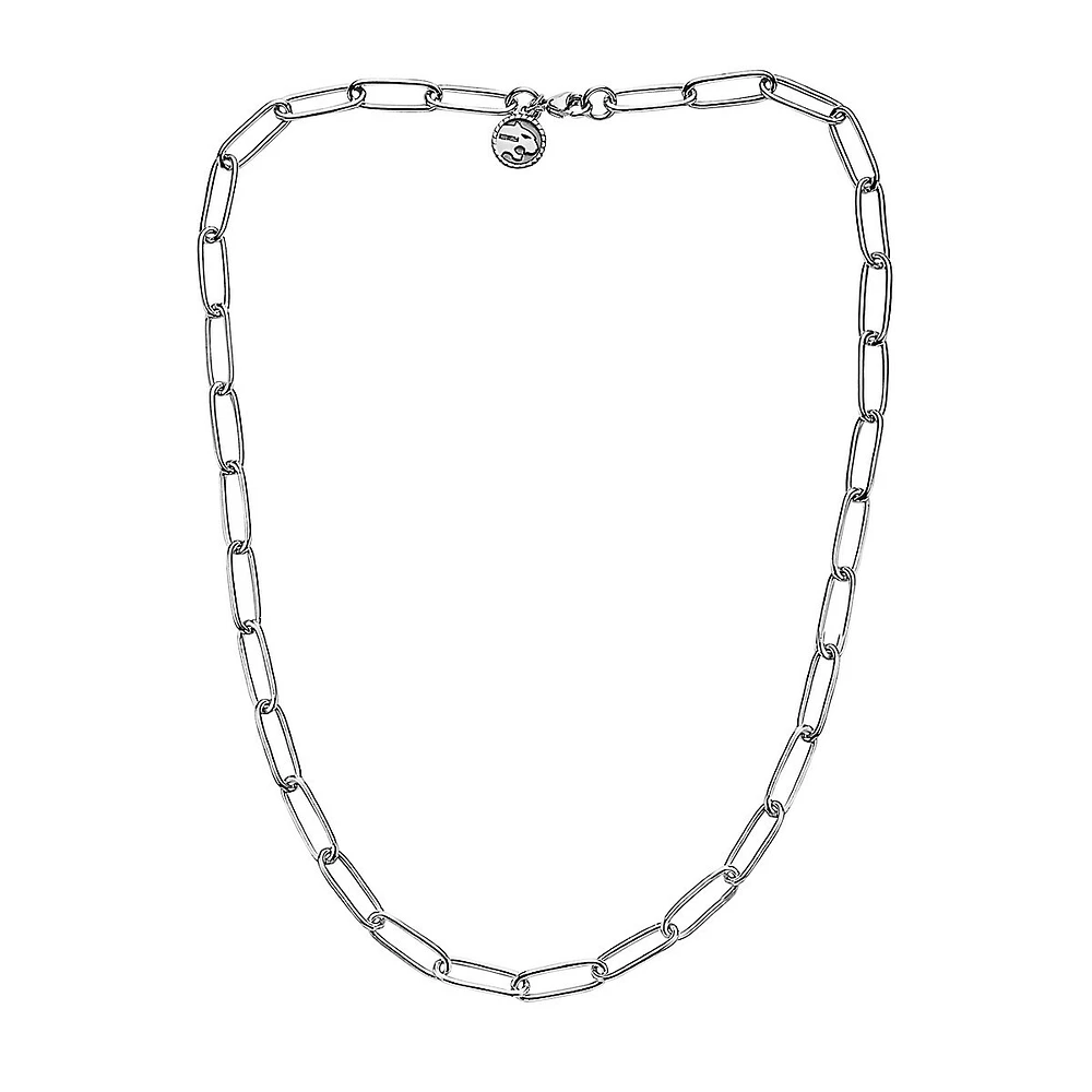 Collier à maillons de chaîne en argent sterling