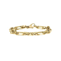 Men's Yellow Gold Over Sterling Silver Chain Bracelet