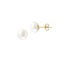 3-Piece Sterling Silver & 8MM Freshwater Pearl Stud Earring Set