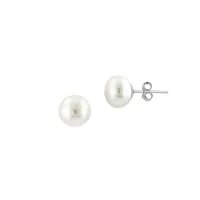 Ensemble de 3 boucles d'oreilles en argent sterling et en perle d'eau douce de 6 mm à 10 mm