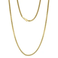 Men's 2-Piece Gold Over Sterling Silver Necklace & Bracelet Set