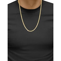 Men's 2-Piece Gold Over Sterling Silver Necklace & Bracelet Set