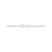 Collier avec pendentif en forme de croix en argent sterling avec diamants 0,08 ct PT