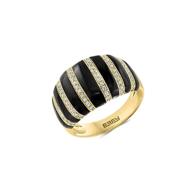 Eclipse 14K Yellow Gold