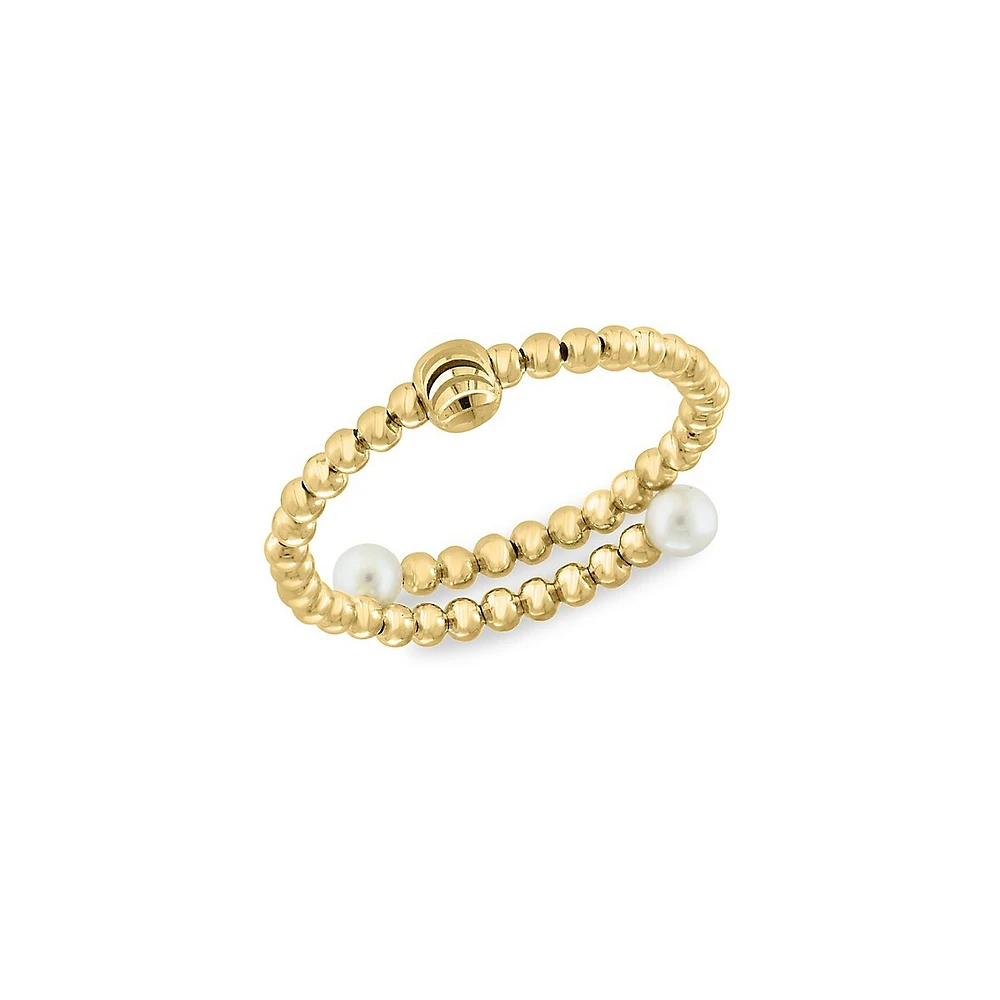 Pearls 14K Yellow Gold & 3MM Freshwater Pearl Ring