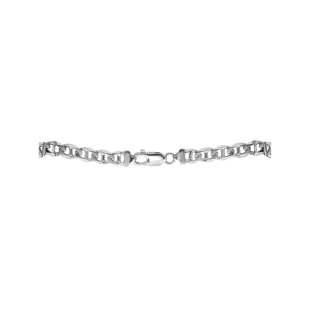 Men's Sterling Silver Mariner Chain Necklace - 24-Inch