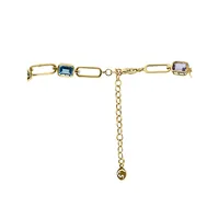 Mosaic 14K Yellow Gold & Multi-Stone Necklace