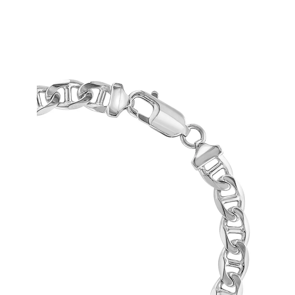 Bracelet à maillons en argent sterling pour homme