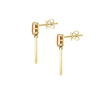 Sunset 14K Yellow Gold & Citrine Drop Earrings