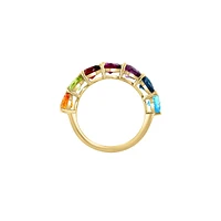 14K Yellow Gold Multi-Stone Sweetheart Ring