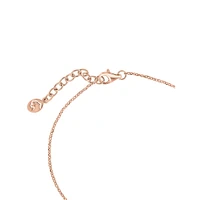 Rose Gold Over Sterling Silver & 0.11 CT. T.W. Diamond Heart Bracelet