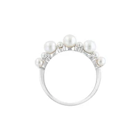 Sterling Silver & 2-4MM Freshwater Pearl Ring