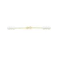 14K Yellow Gold & 6MM Freshwater Pearl Station Necklace