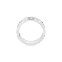 Sterling Silver & 0.11 CT. T.W. Diamond Dot Ring