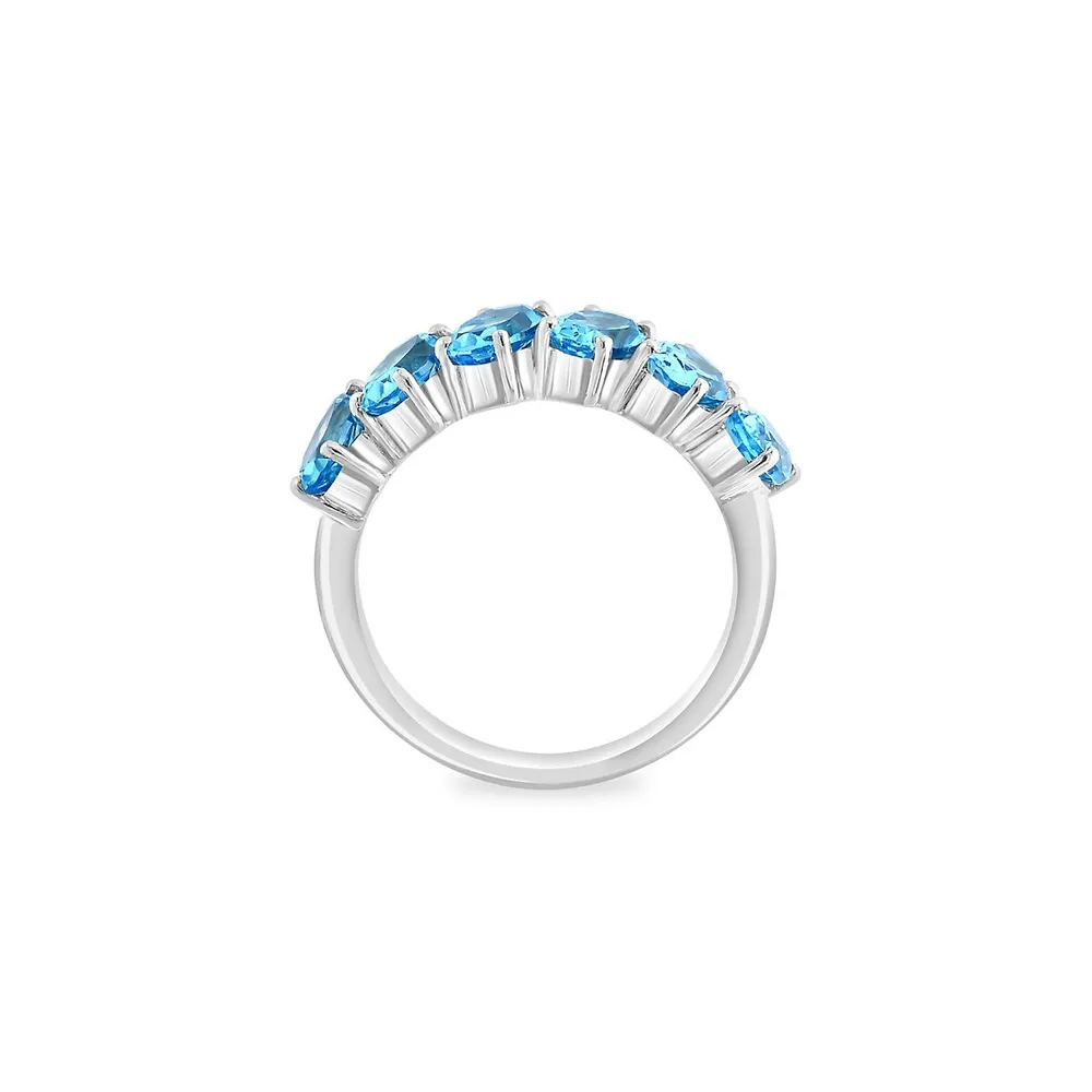 Sterling Silver & Blue Topaz Ring