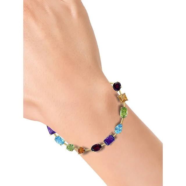 Gemstone bracelets with solid gold bead – MurrayandMe Jewellery