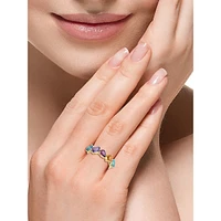 14K Yellow Gold,& Multi Gem Ring