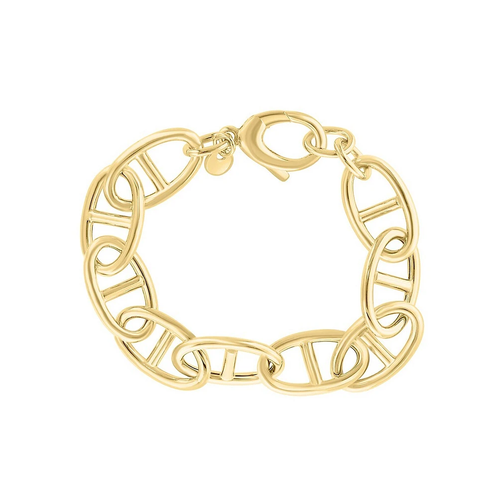 14K Goldplated Sterling Silver Mariner-Chain Bracelet