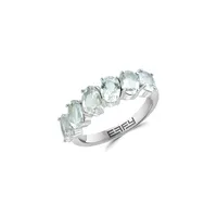 Sterling Silver & Green Amethyst Ring