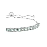 Sterling Silver & Green Amethyst Bolo Tennis Bracelet