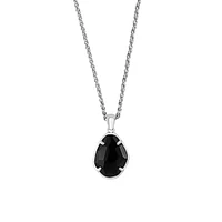 Sterling Silver Onyx Pendant Necklace