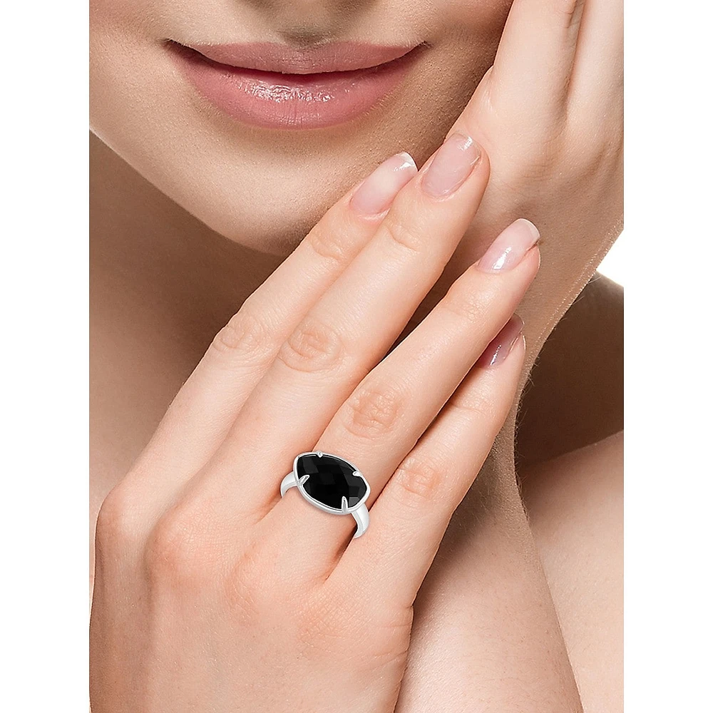 Sterling Silver Onyx Ring